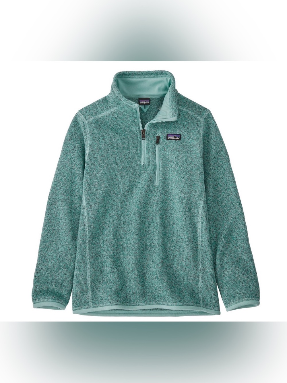 Patagonia® Kids' Better Sweater 1/4 Zip Size XXL 16-18 Skiff Blue